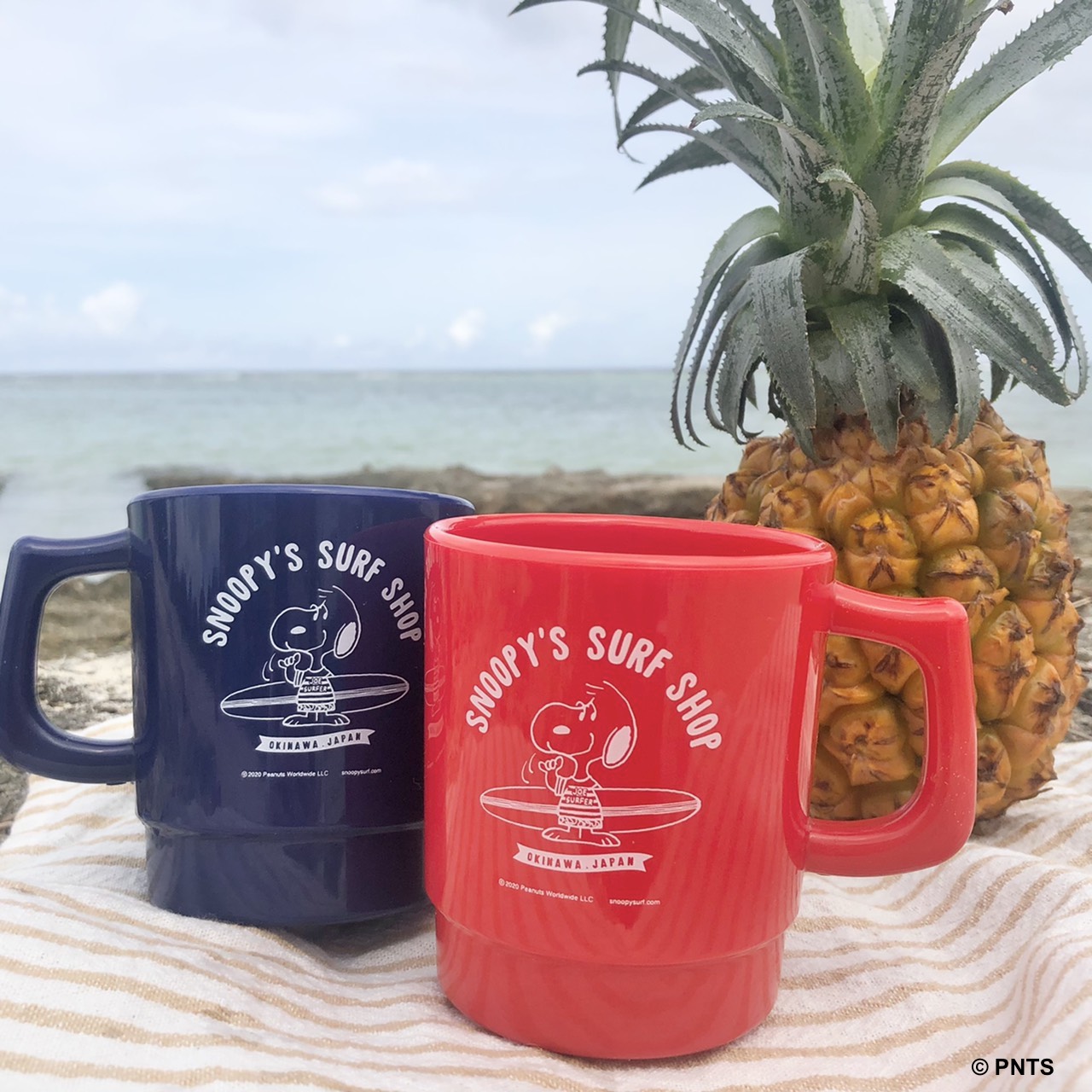 Okinawa Original Plastic Mug Cups | Snoopy