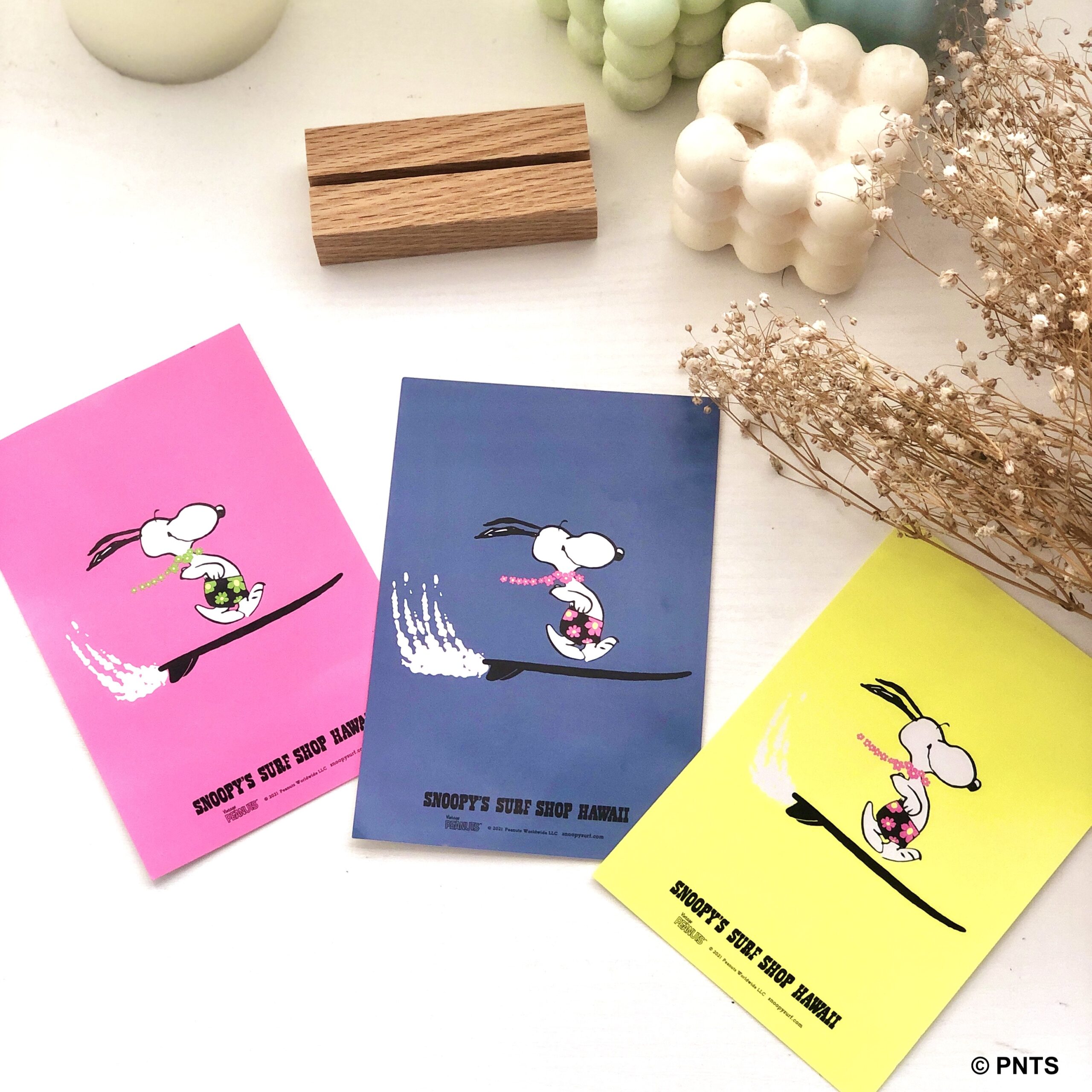 春にあげたいポップなSNOOPYのポストカード | Snoopy's Surf Shop