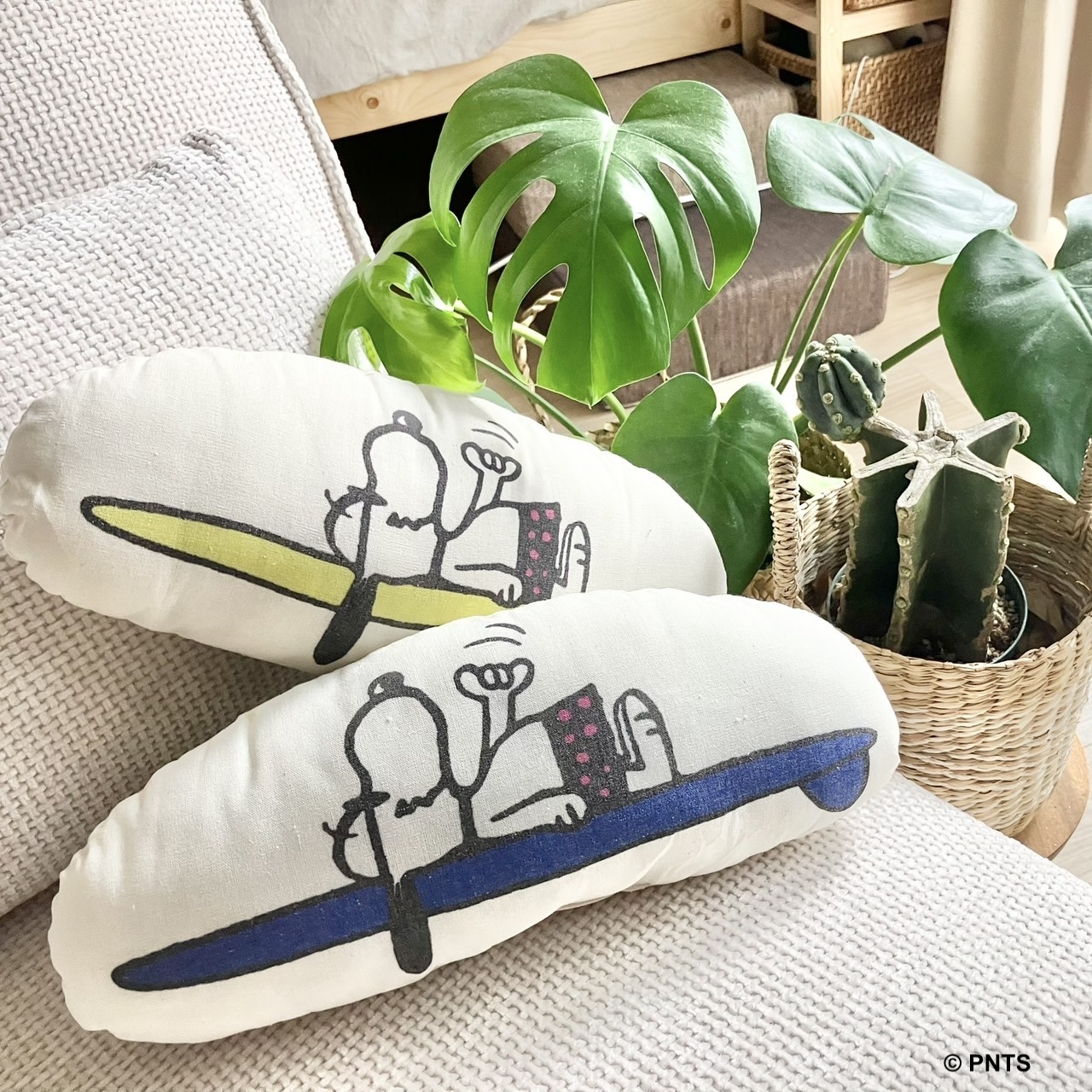 スヌーピーサーフショップ　クッション　2個セット ころんと可愛い＊オキナワ限定クッション登場！ | Snoopy's Surf Shop